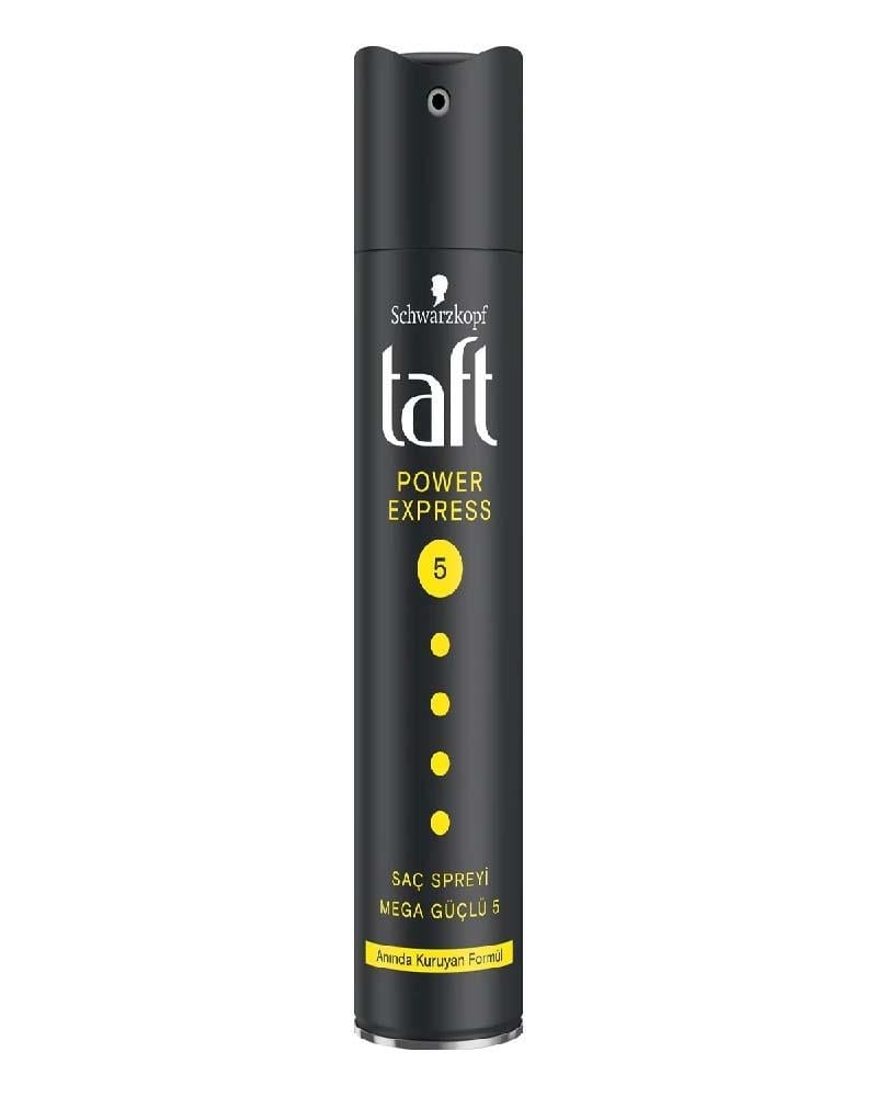 Taft Power Express Mega Güçlü Anında Kuruma Etkili Saç Spreyi No:5 250 ml