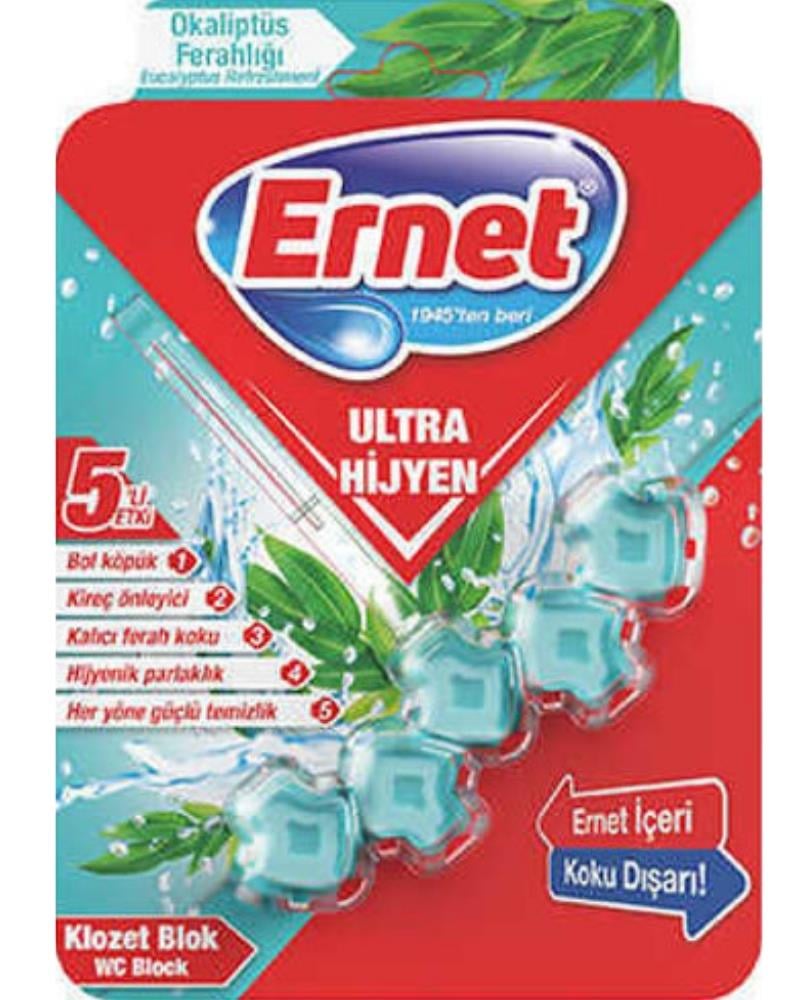 Ernet Ultra Hijyen Okaliptüs Ferahlığı Klozet Bloğu 2'li