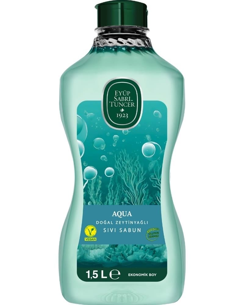 Eyüp Sabri Tuncer Doğal Zeytinyağlı Sıvı Sabun Aqua 1,5 L Pet Şişe