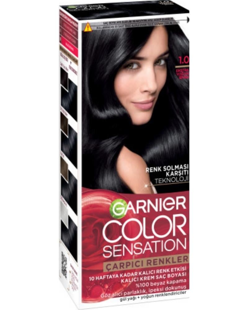 Garnier Çarpıcı Renkler 1.0 Ekstra Yoğun Siyah Saç Boyası