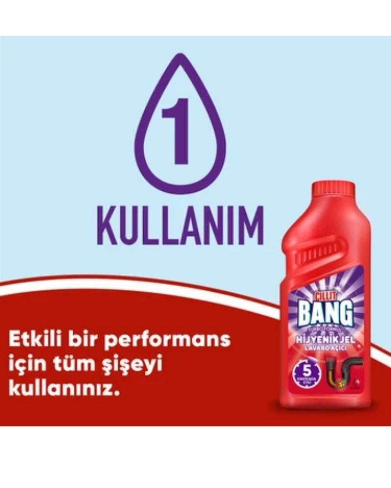 Cillit Bang Hijyenik Jel 500 ml Lavabo Açıcı
