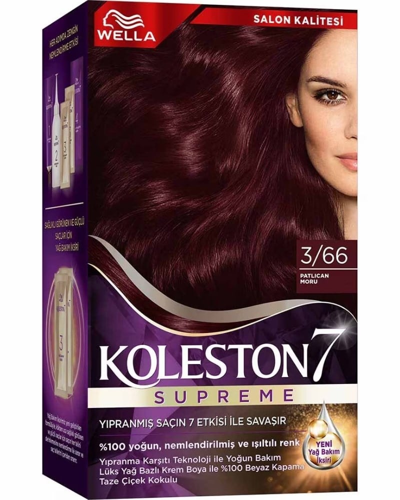 Wella Koleston Kit Saç Boyası Patlıcan Moru 3/66