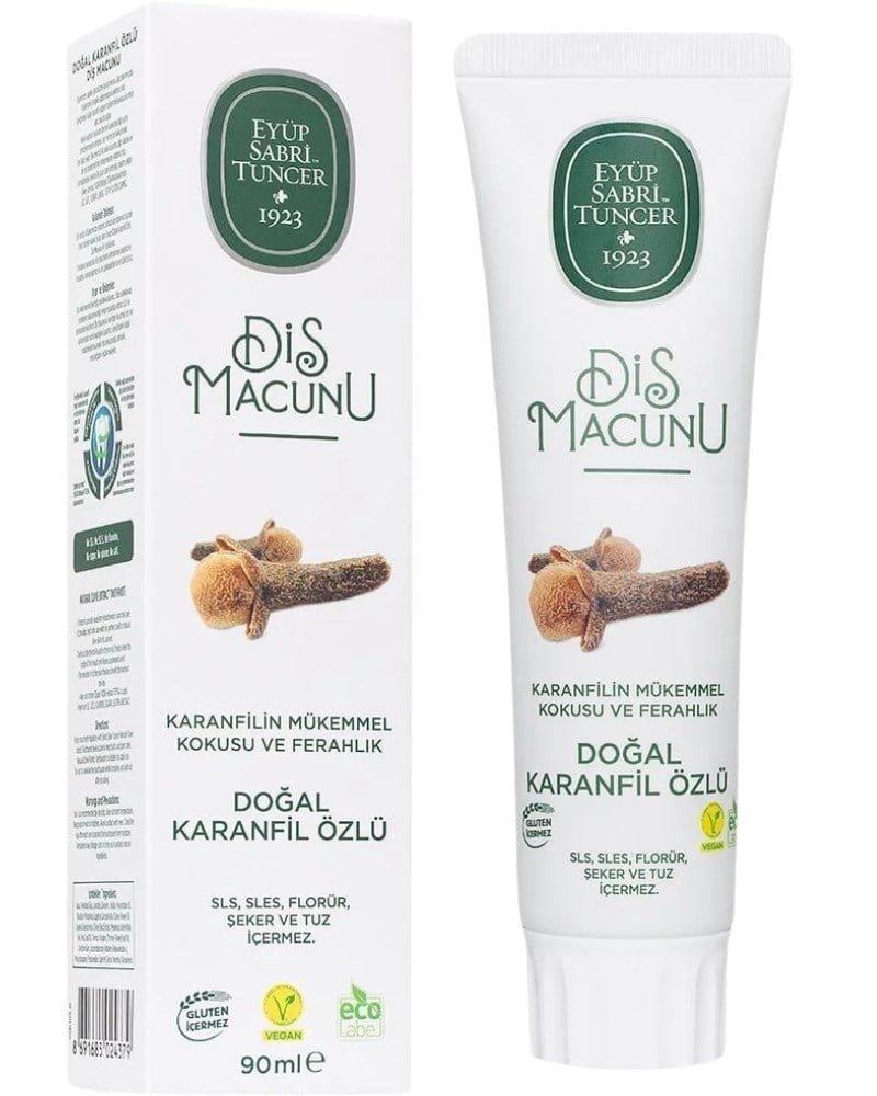 Eyüp Sabri Tuncer Doğal Karanfil Özlü Diş Macunu 90 ml