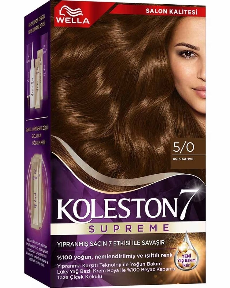 Wella Koleston Kit Saç Boyası Açık Kahve 5/0