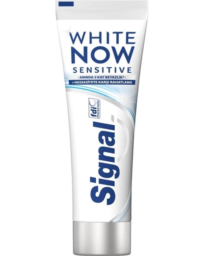 Signal Diş Macunu White Now Sensitive Anında 3 Kat Beyazlık 75 ML