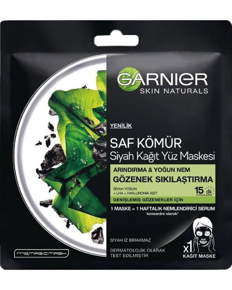 Garnier Skin Naturals Gözenek Sıkılaştırma Siyah Kağıt Maske 28 Gr