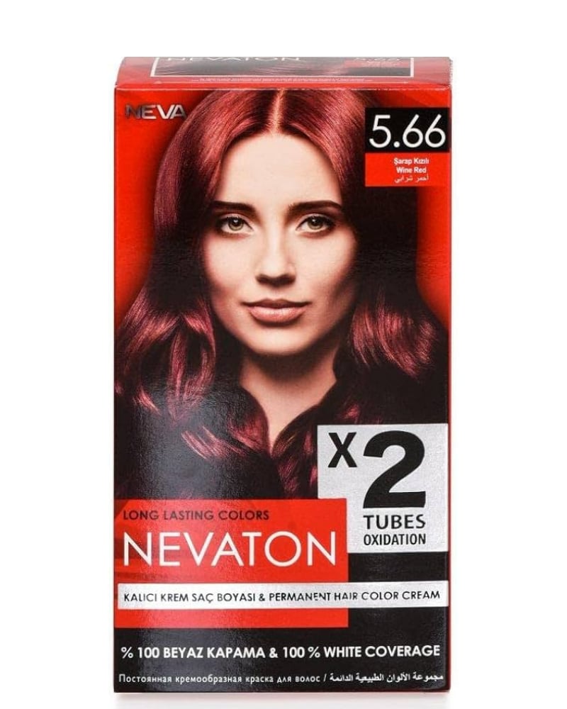 Nevaton Set Saç Boyası 5.66 Şarap Kızılı
