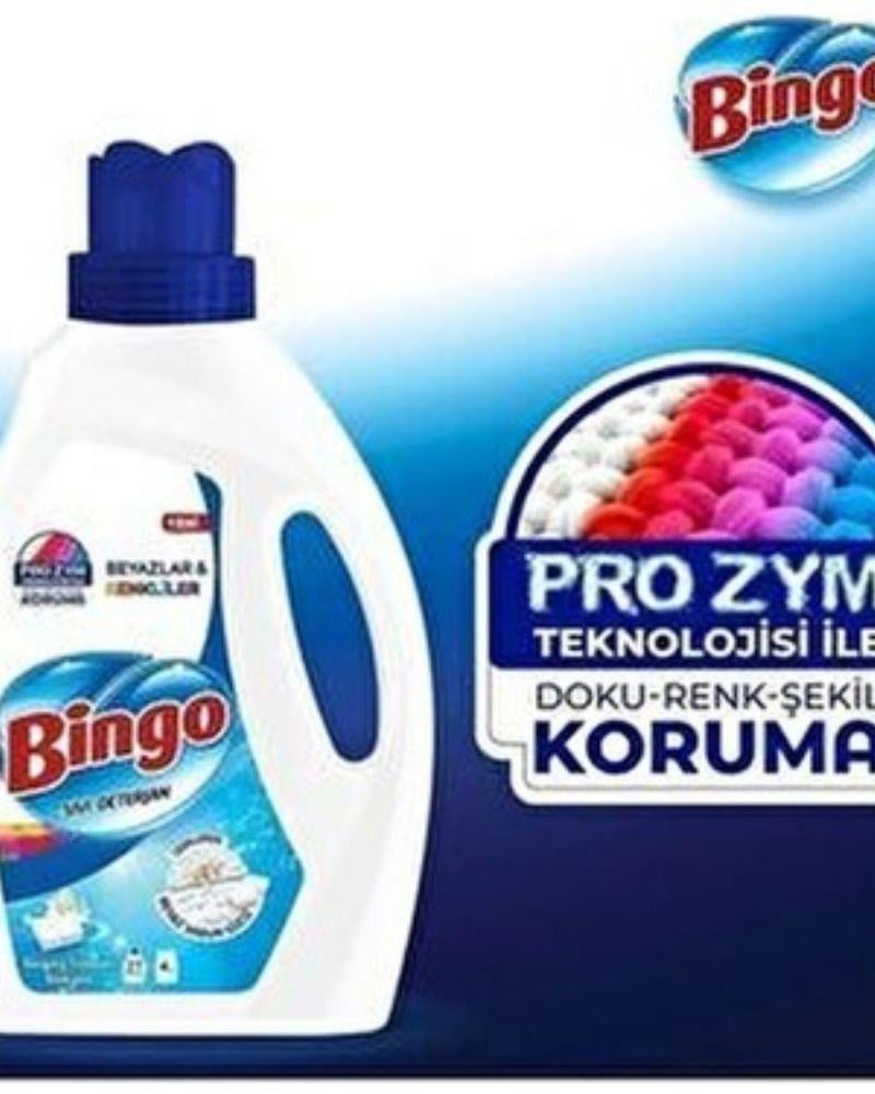 Bingo Sıvı Deterjan Renkli&Beyaz Beyaz Sabun 1755 ml