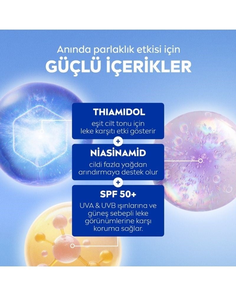 Nivea Luminous630 Skin Glow Aydınlatıcı SPF50 Yüz Güneş Kremi 40 ml