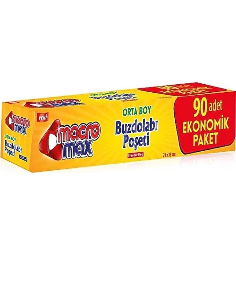macromax macro max buzdolabı poşeti orta boy 90'li