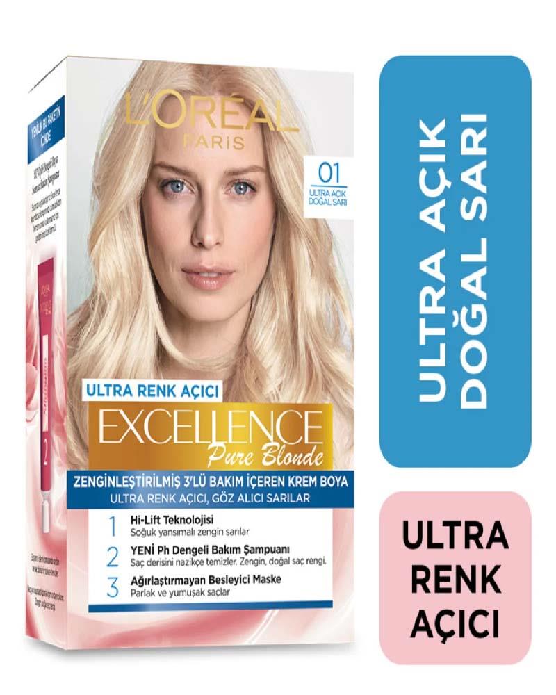 Excellence Creme Saç Boyası Ultra Açık Sarı 01
