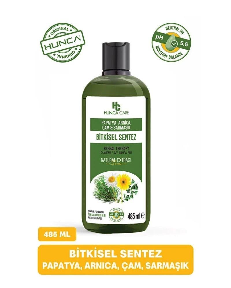Hunca Care Papatya, Arnica, Çam ve Sarmaşık İçerikli Bitkisel Şampuan 485 ml