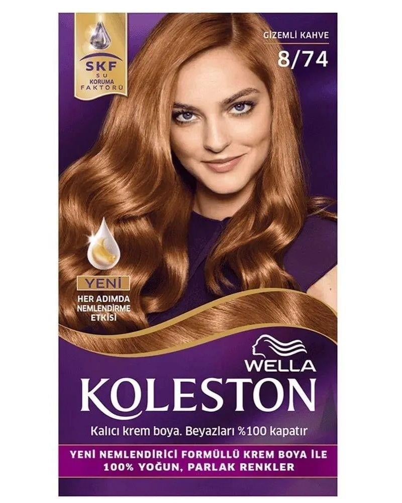 Koleston Kit Saç Boyası 8/74 Gizemli Kahve