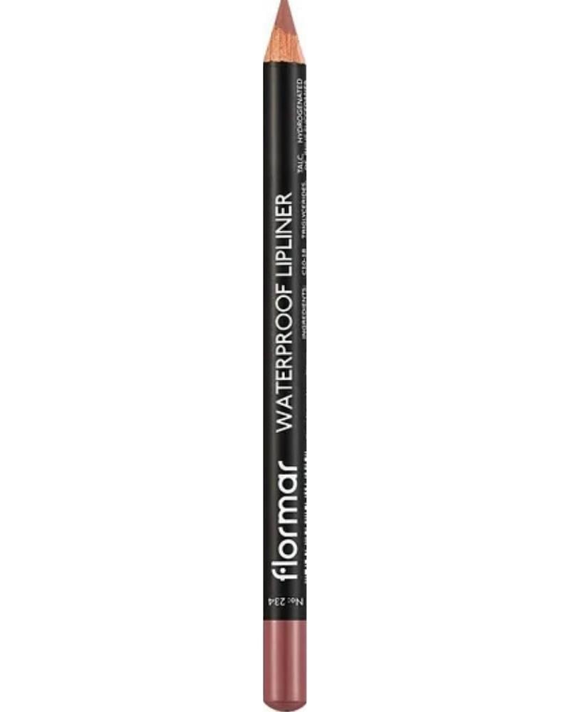Flormar Suya Dayanıklı Dudak Kalemi (KAHVE) - Waterproof Lipliner - 234 Vanilla Sff - 8690604567478