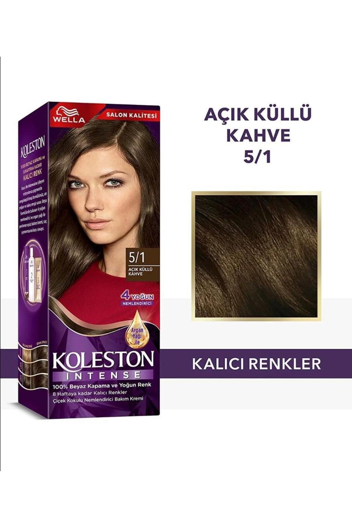 Wella Koleston Intense 5/1 Açık Küllü Kahve Saç Boyası
