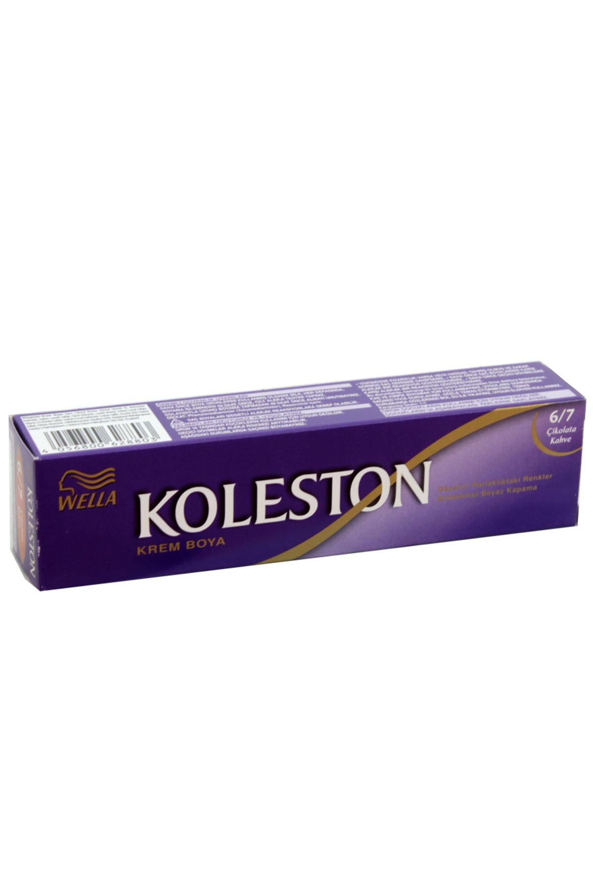 Wella Koleston Single Tüp Saç Boyası 6/7 Çikolata Kahve
