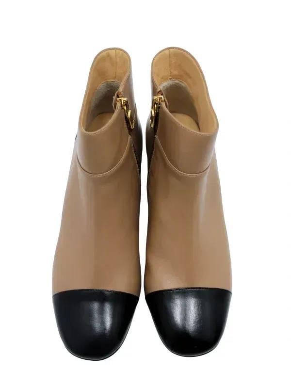 HAKİKİ DERİ SIYAH-BISKUVI Bot Topuklu 9916 03 BFL