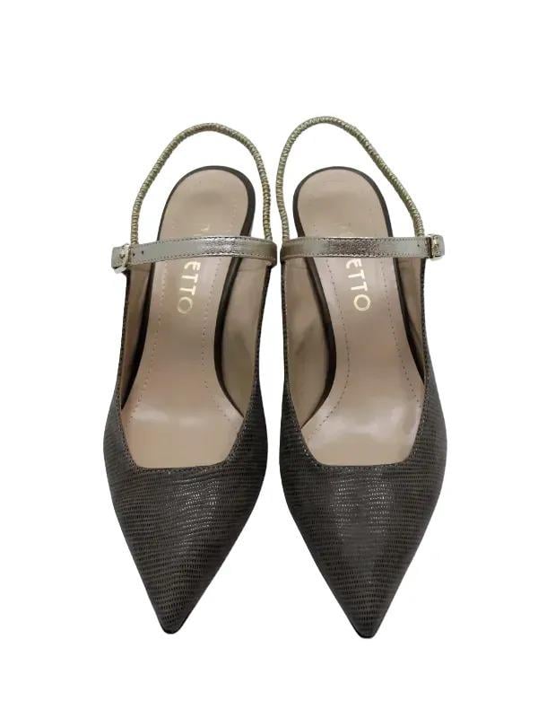 POLETTO  HAKİKİ DERİ ALTIN Ayakkabı Stiletto 9841 88