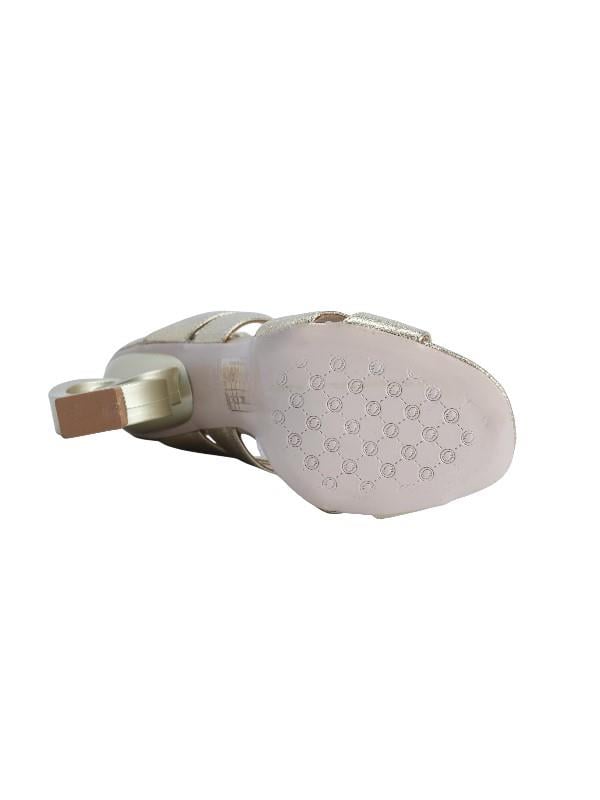 POLETTO  HAKİKİ DERİ ALTIN Sandalet Topuklu 6564 178