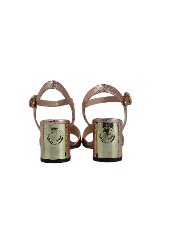 POLETTO  HAKİKİ DERİ BAKIR Sandalet Topuklu 4183 27 V3