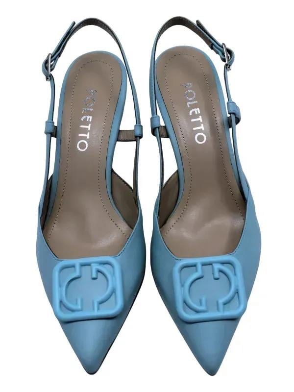 POLETTO  HAKİKİ DERİ BEBE MAVI Ayakkabı Stiletto 9841 10 V1