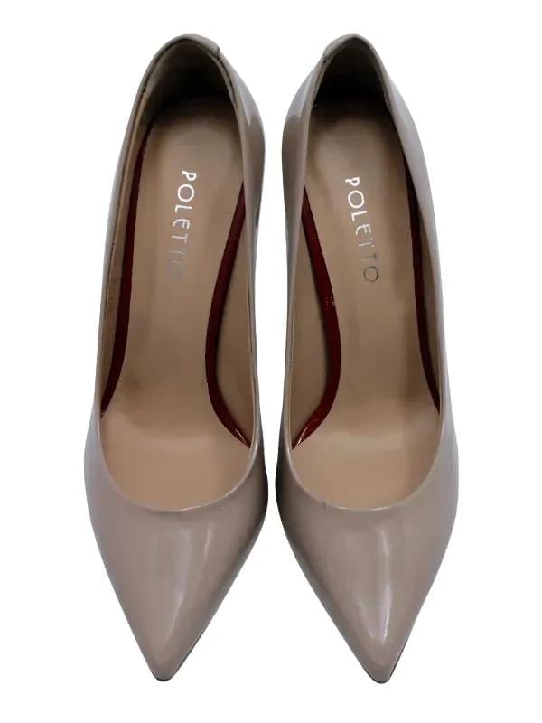 POLETTO  HAKİKİ DERİ BEJ-KIRMIZI Ayakkabı Stiletto 2536 05 BD34-43