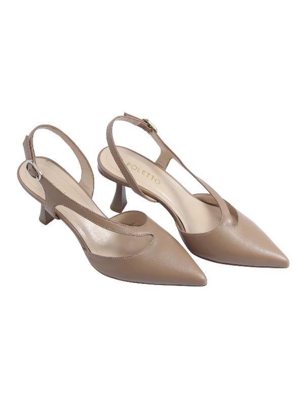 POLETTO  HAKİKİ DERİ BISKUVI Ayakkabı Stiletto 9839 39