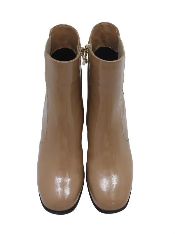 POLETTO  HAKİKİ DERİ BISKUVI-VIZON Bot Topuklu 7734 12 V2 S