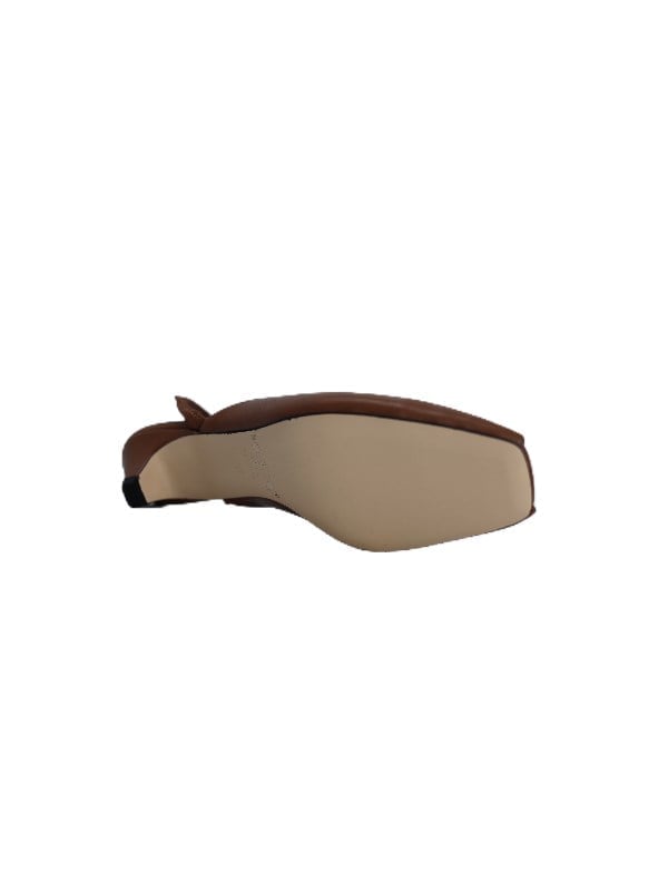 POLETTO  HAKİKİ DERİ CAMEL Terlık Topuklu 120 04 V3
