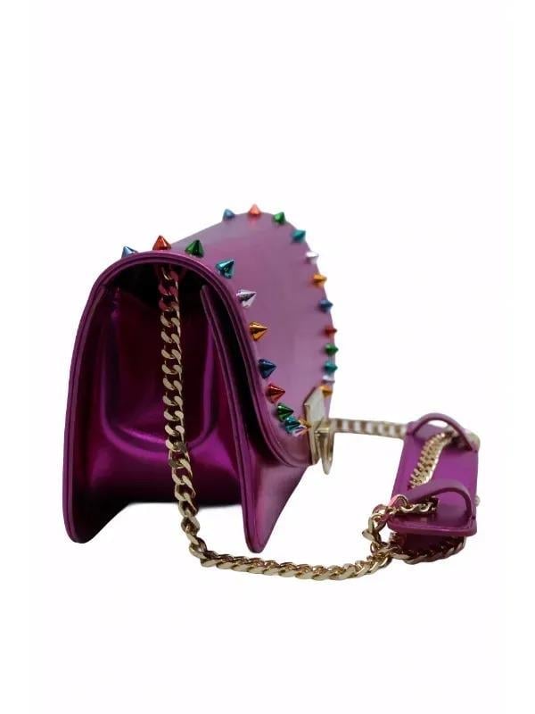 POLETTO  HAKİKİ DERİ FUSYA Çanta Omuz askılı CNT 755 V5