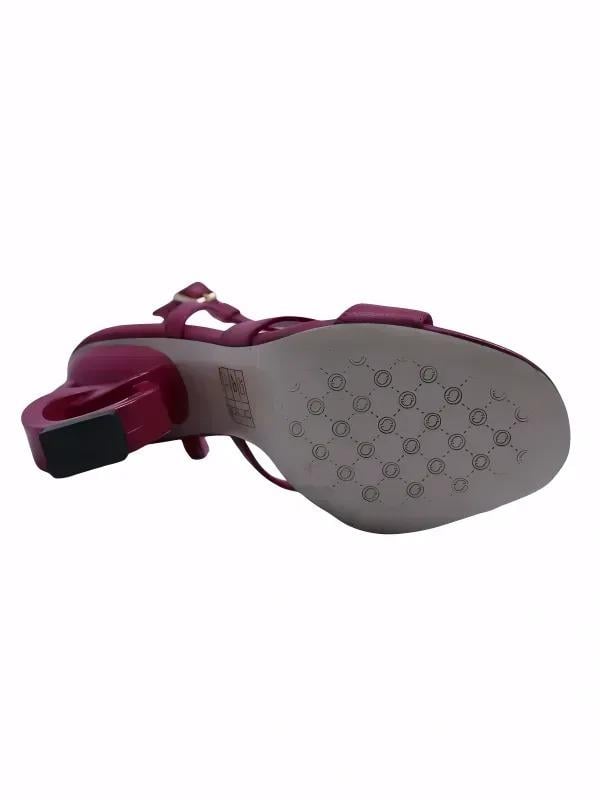 POLETTO  HAKİKİ DERİ FUSYA Sandalet Topuklu 6564 220