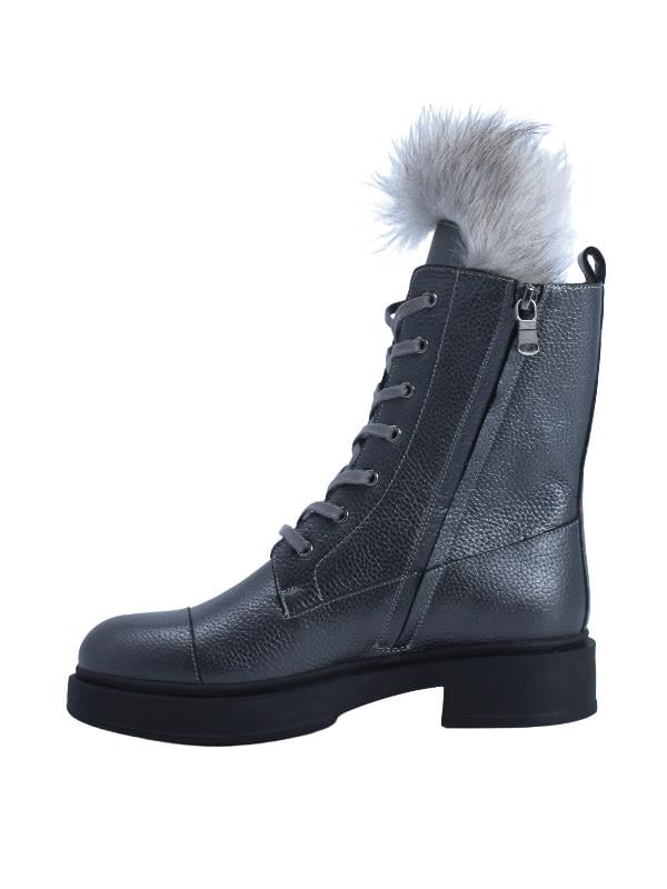 POLETTO  HAKİKİ DERİ GRI Bot Düz  6319 24