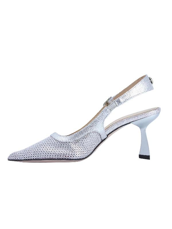 POLETTO  HAKİKİ DERİ GUMUS Ayakkabı Stiletto 9839 68