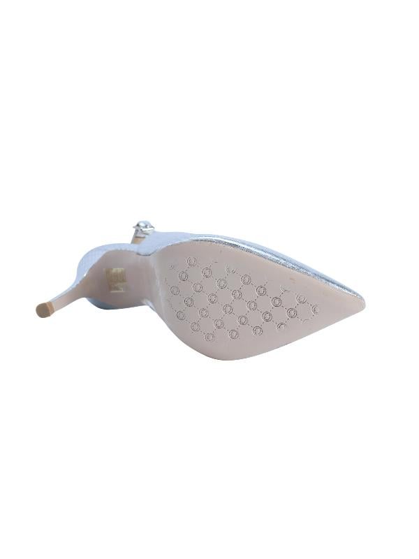 POLETTO  HAKİKİ DERİ GUMUS Ayakkabı Stiletto 4924 116 V1