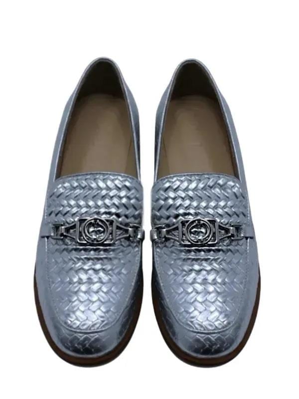 POLETTO  HAKİKİ DERİ GUMUS Loafer Düz 04 2016 80