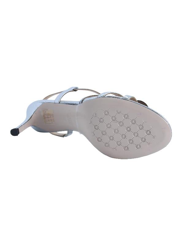 POLETTO  HAKİKİ DERİ GUMUS Sandalet Topuklu 380 40