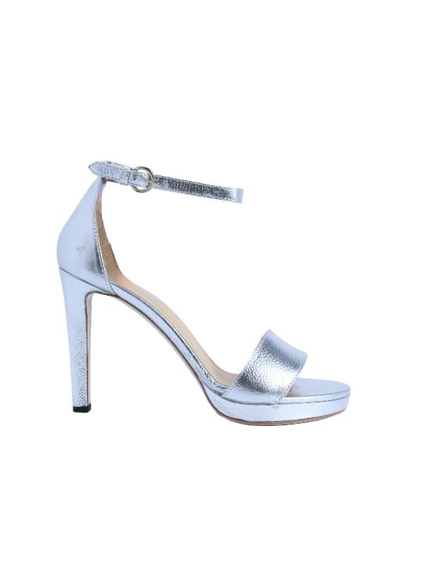 POLETTO  HAKİKİ DERİ GUMUS Sandalet Topuklu 319 213