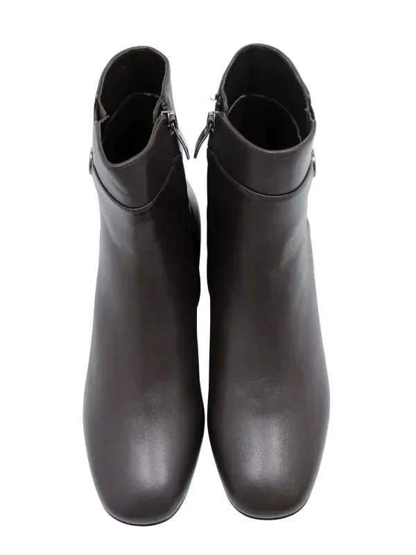 POLETTO  HAKİKİ DERİ KAHVE Bot Topuklu 9916 01 S