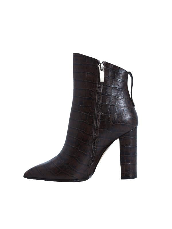 POLETTO  HAKİKİ DERİ KAHVE Bot Topuklu 1974 40 S