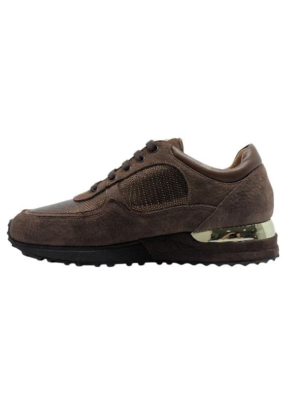 POLETTO  HAKİKİ DERİ KAHVE-TABA-BAKIR Sneaker Düz 4257 04 V8