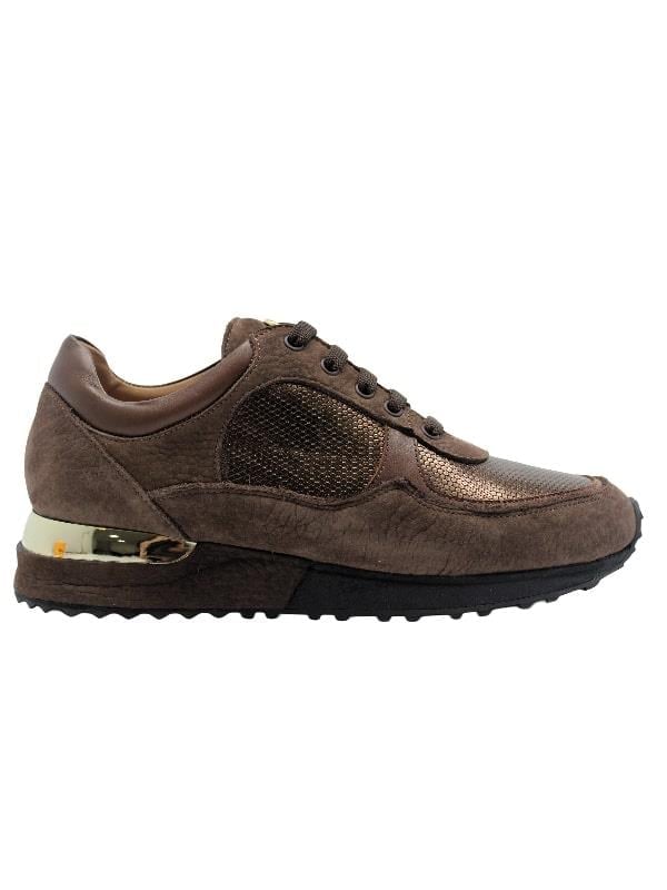 POLETTO  HAKİKİ DERİ KAHVE-TABA-BAKIR Sneaker Düz 4257 04 V8