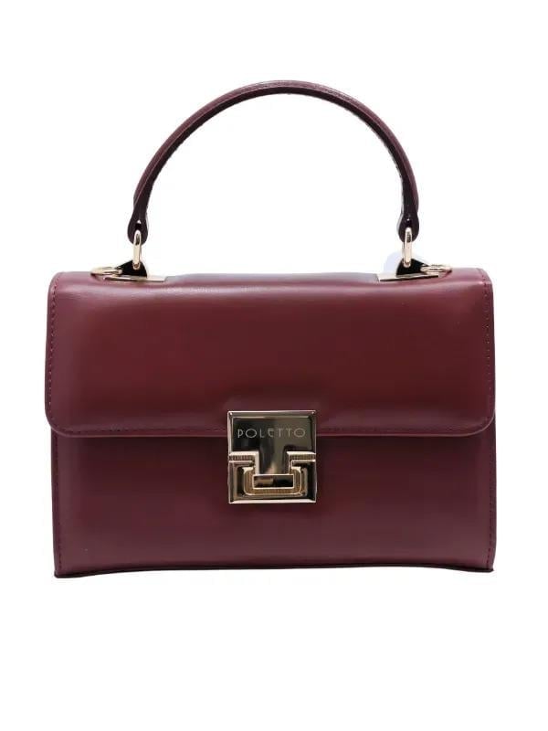 POLETTO  HAKİKİ DERİ KIRMIZI Çanta EL Tutmalı CNT 757 V5