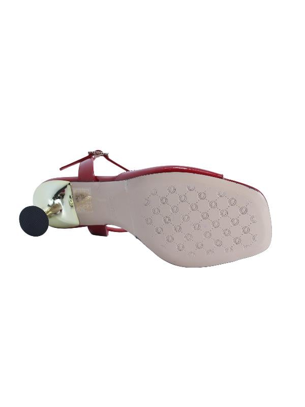 POLETTO  HAKİKİ DERİ KIRMIZI Sandalet Topuklu 4183 222