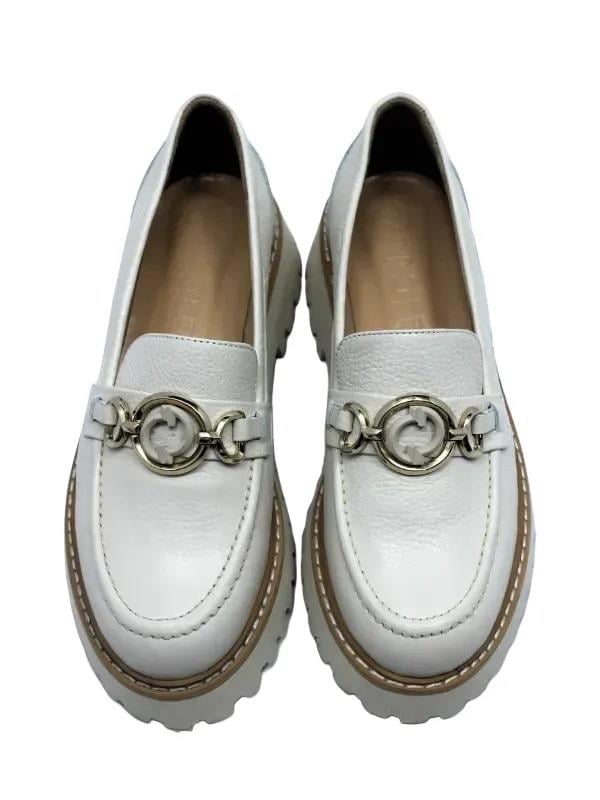 POLETTO  HAKİKİ DERİ KREM Loafer Düz 04 5742
