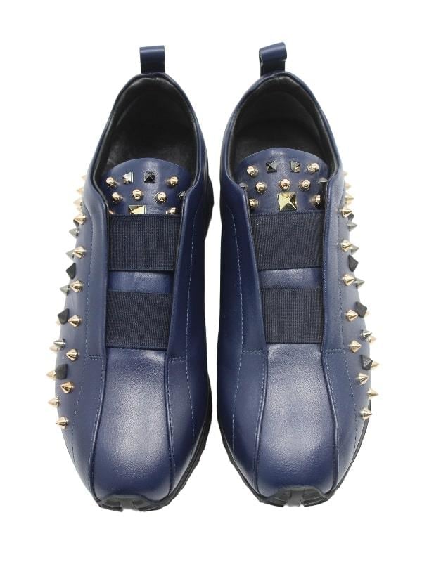 POLETTO  HAKİKİ DERİ LACIVERT Sneaker Düz 4257 143