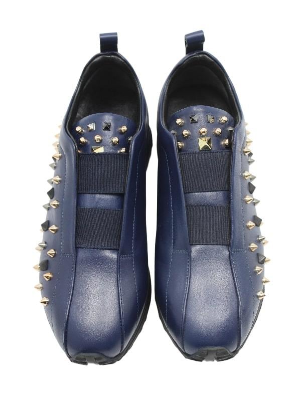 POLETTO  HAKİKİ DERİ LACIVERT Sneaker Düz 4257 143