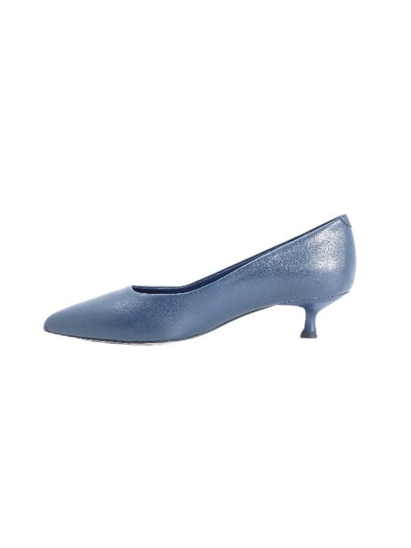 POLETTO  HAKİKİ DERİ LACIVERT Terlık Topuklu 2240 26