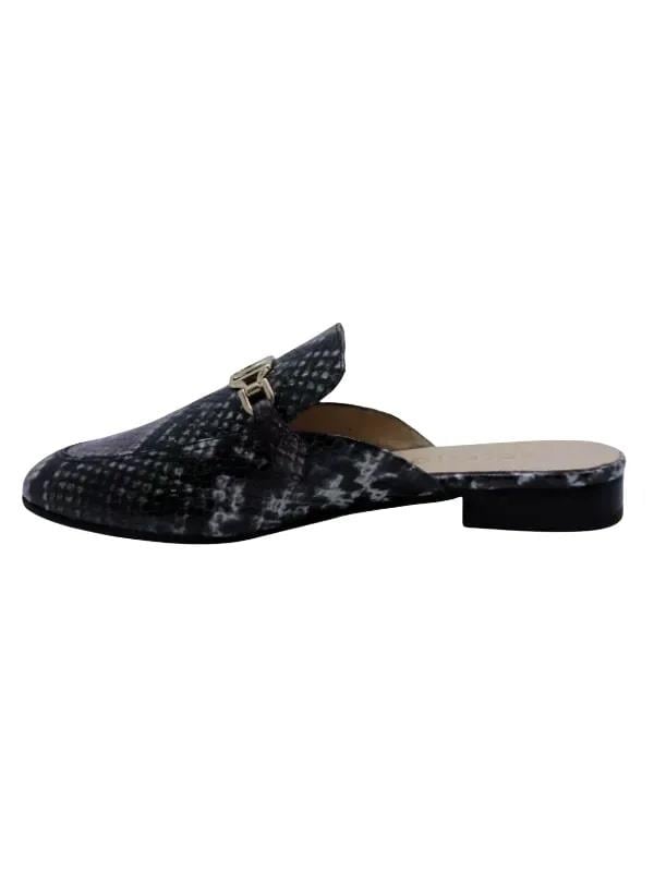 POLETTO  HAKİKİ DERİ LILA SIYAH Babet Terlik 69 11 V1