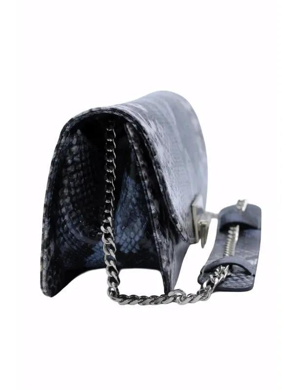 POLETTO  HAKİKİ DERİ MAVI SIYAH Çanta Omuz askılı CNT 755