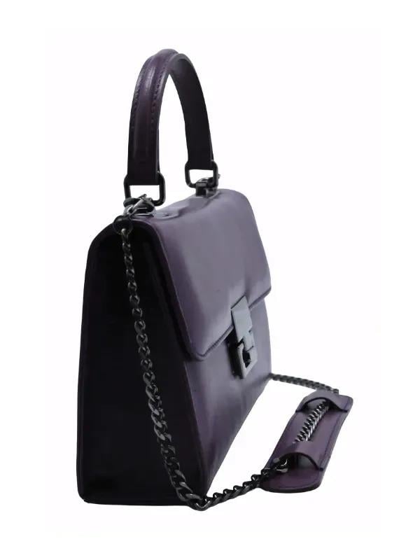 POLETTO  HAKİKİ DERİ MOR Çanta EL Tutmalı CNT 757 V5